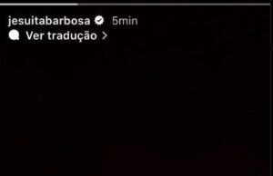 Jesuíta Barbosa revela que foi agredido pelo namorado
